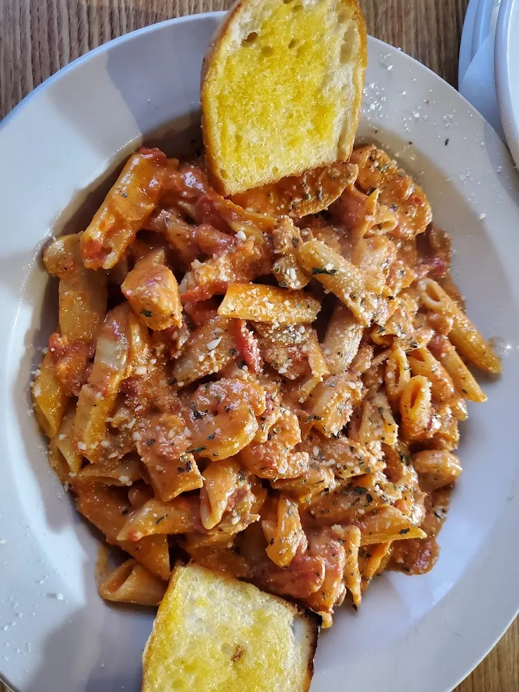 Spicy Chicken Shrimp Penne